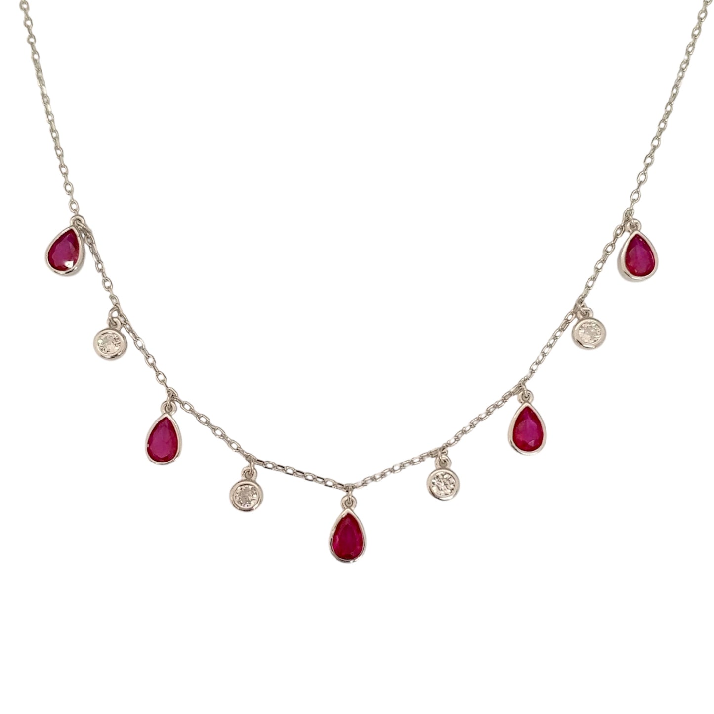 Pink Droplets Necklace