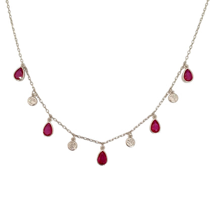 Pink Droplets Necklace