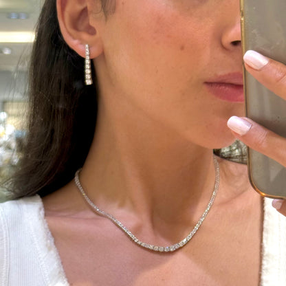 Graduated Tennis Earrings