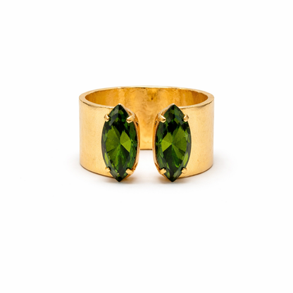 Chunky Double Marquise Ring