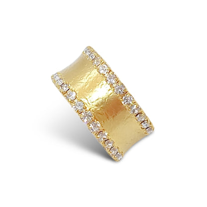 Thin Double Zircon Ring