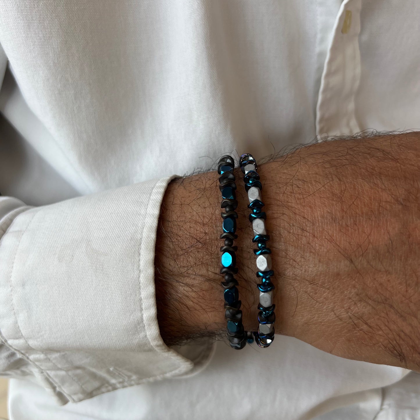 Blue Hematite Harmony Bracelet
