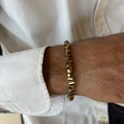 Hematite Chunks Bracelet