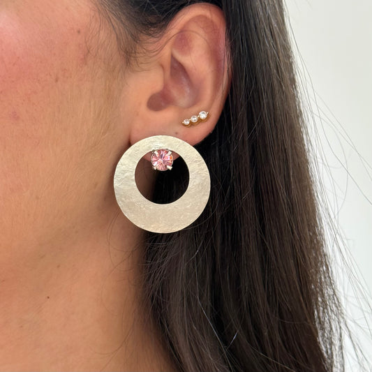 Round Stone Earrings