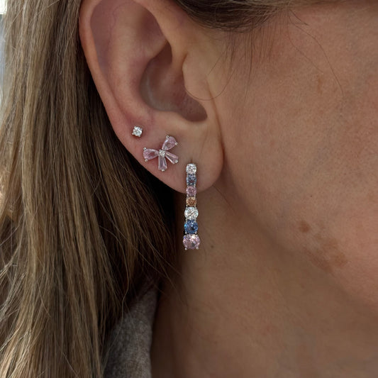 Pastel Tennis Earrings