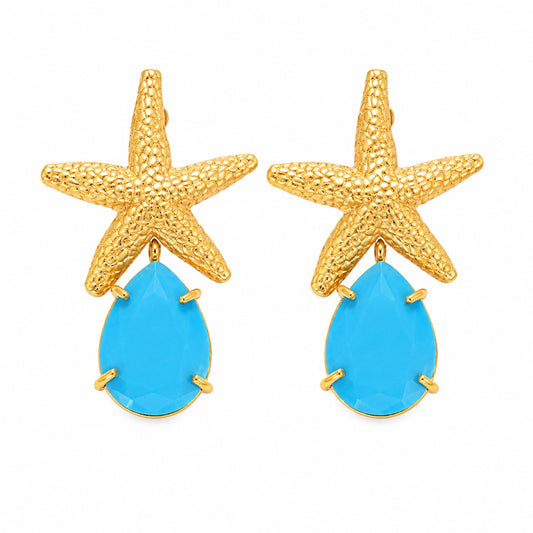 Starfish Stone Earrings
