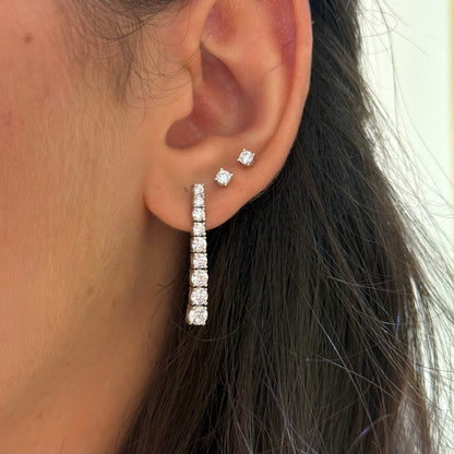 Graduated Tennis Earrings