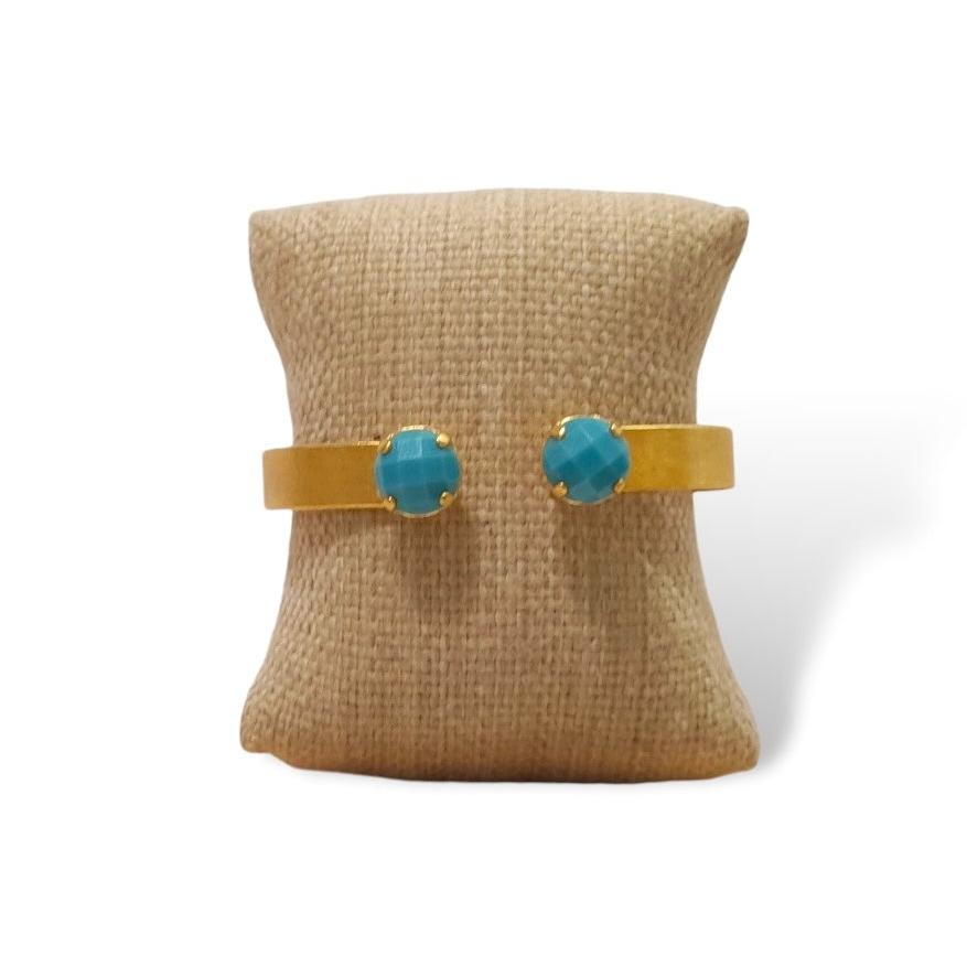 Chunky Semi-precious Turquoise Bangle