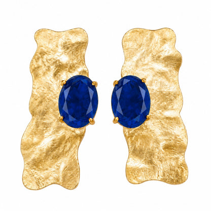 Wavy Stone Earrings