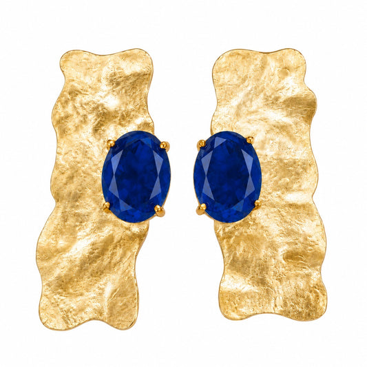 Wavy Stone Earrings