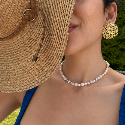 Crème Gradient Fresh Water Pearl Necklace
