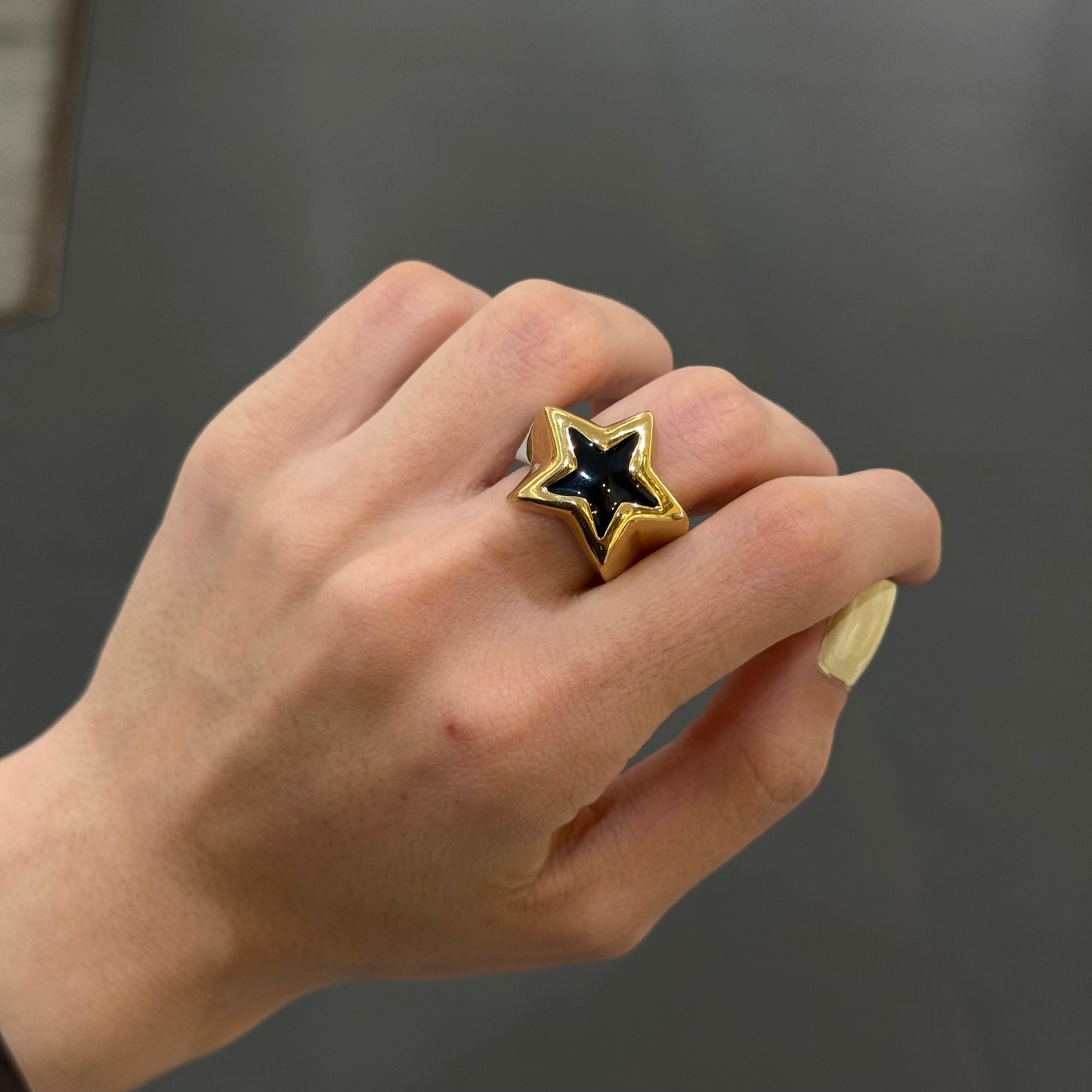 Black Star Bold Ring