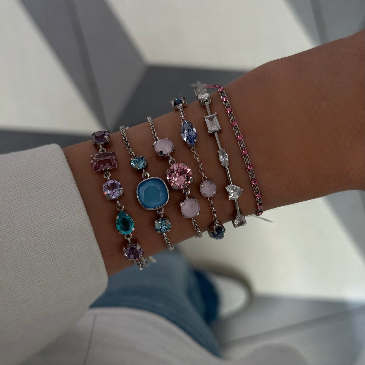 Multi-Swarovski Barcelet