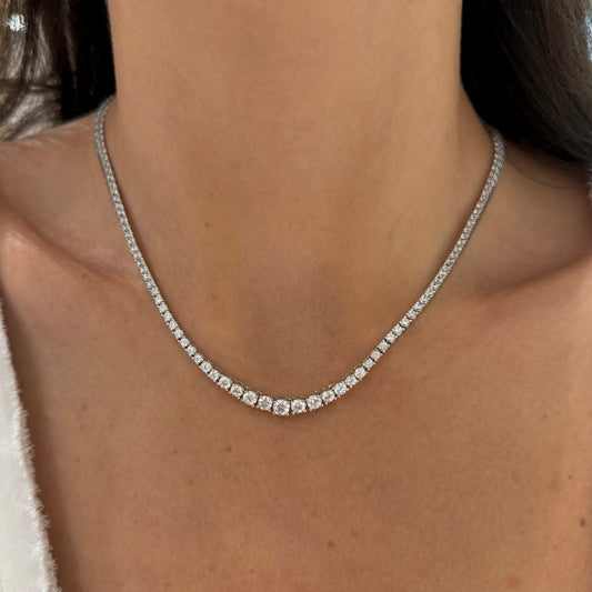 Graduated Tennis Necklace