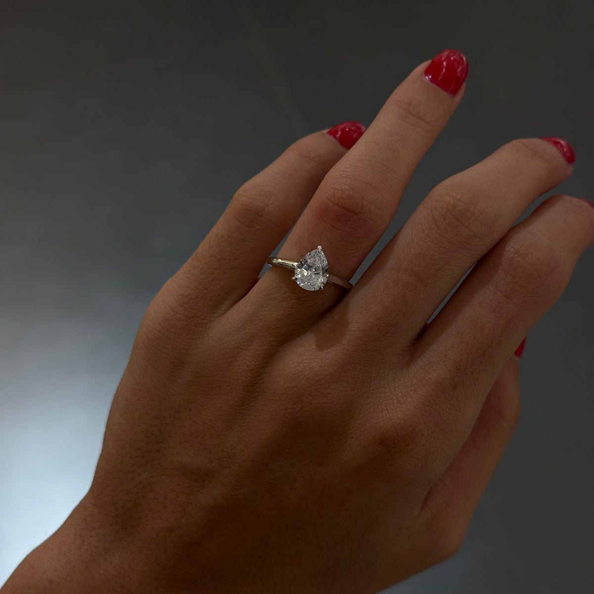 Simple Teardrop Ring