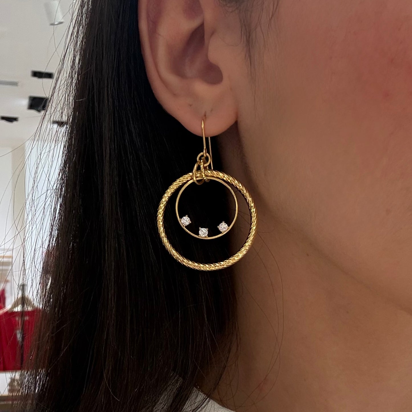 Double Circle Earrings