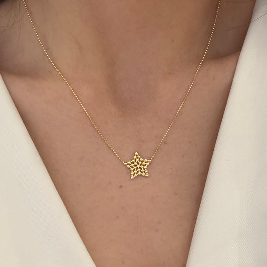 Dotted Star Necklace