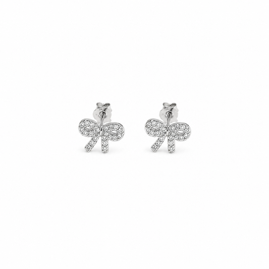 Single Piece Bow Flat-back Earring