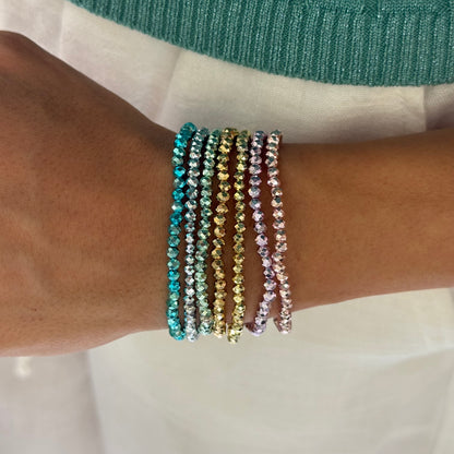 Metallic Crystal Bracelets