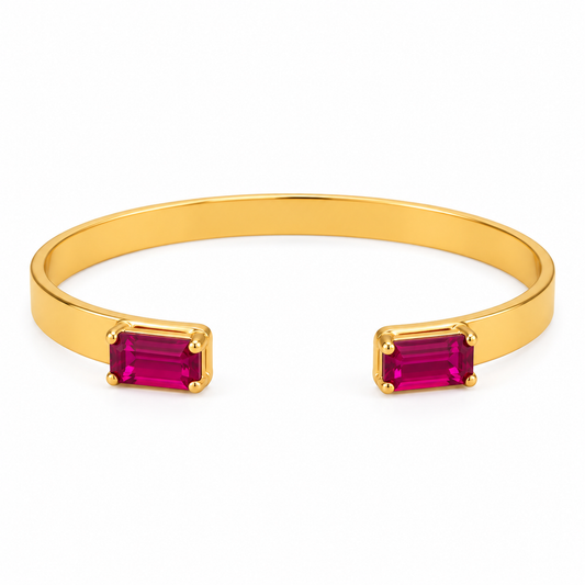 Rectangle Swarovski Stone Bangle