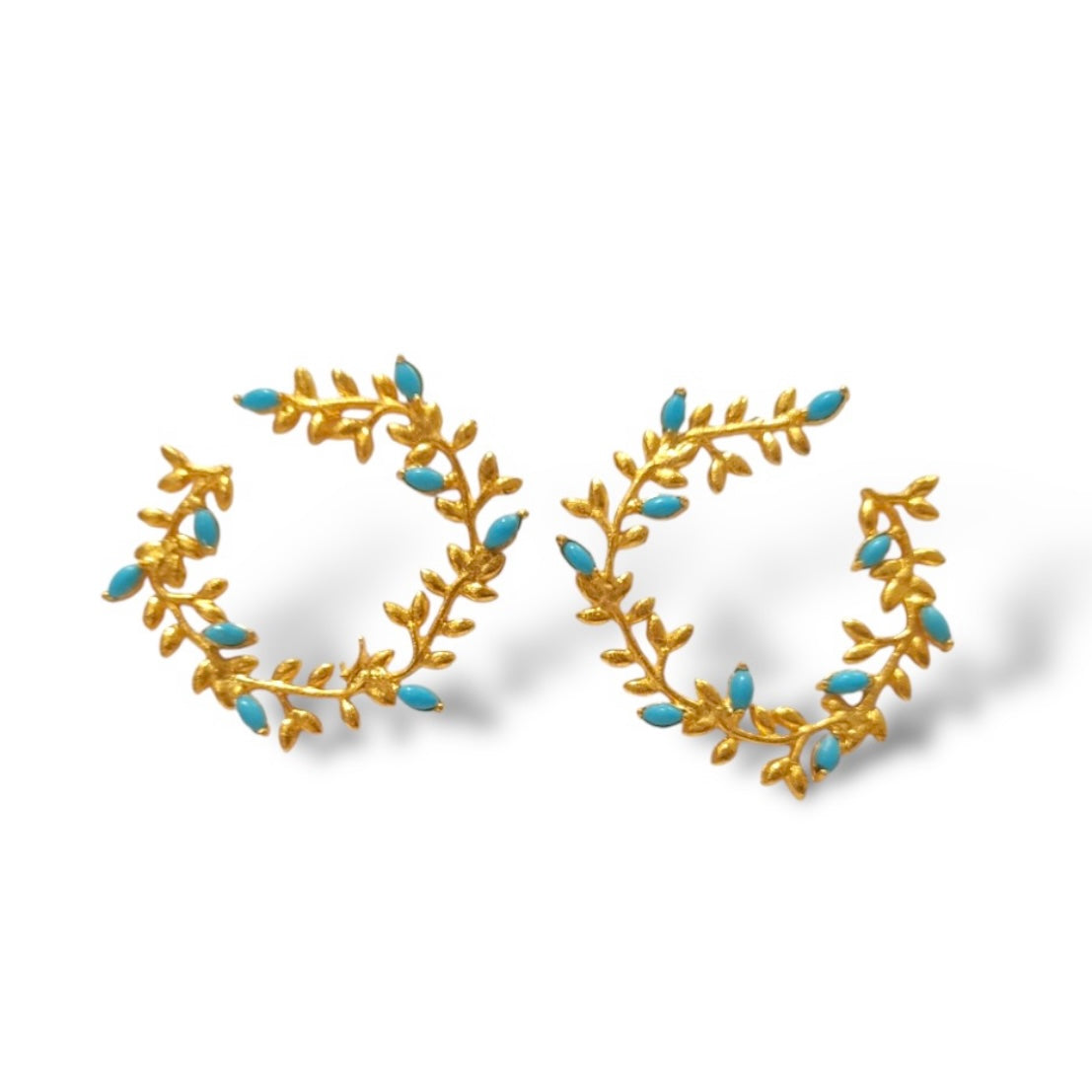 Turquoise Laurel Earrings