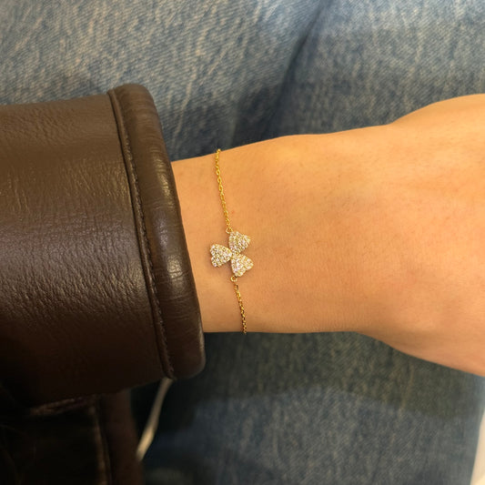 Zircon Trefle Bracelet