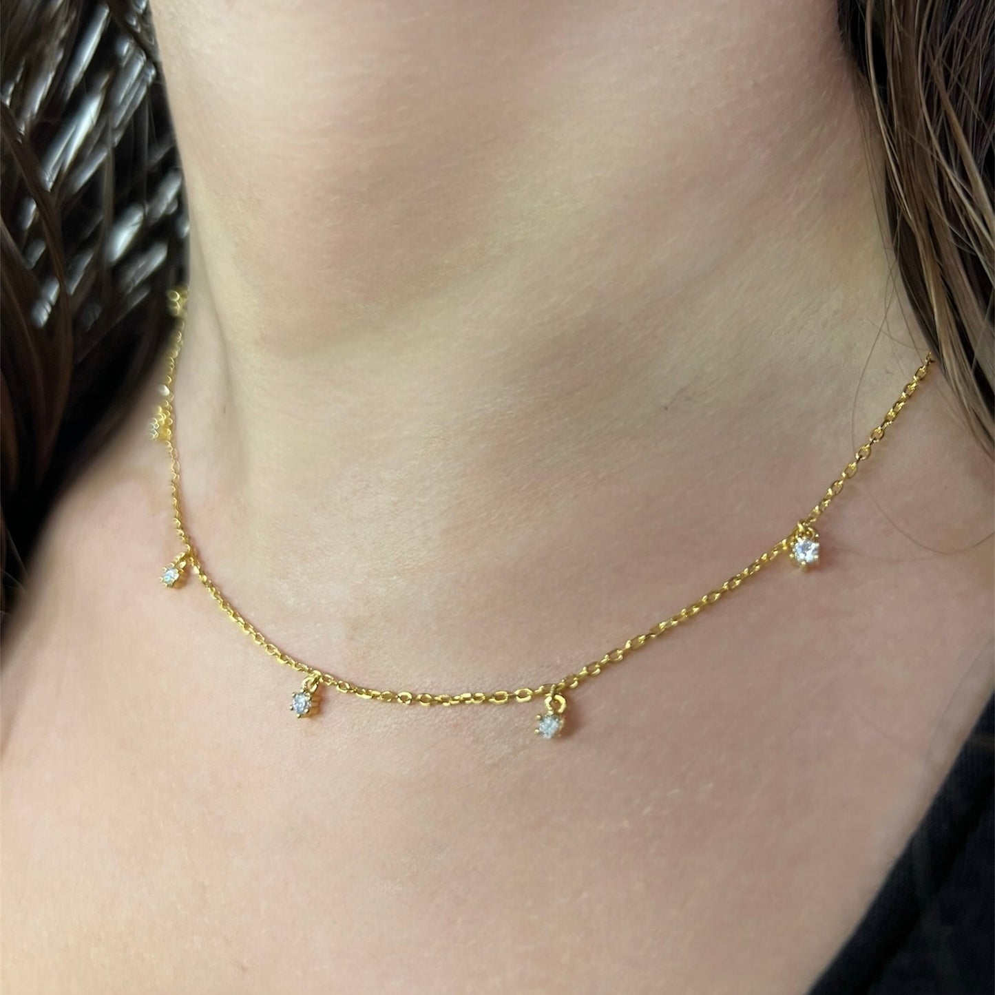 Zircon Drops Necklace