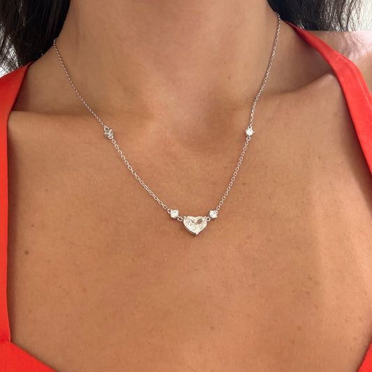 Glass Heart Necklace