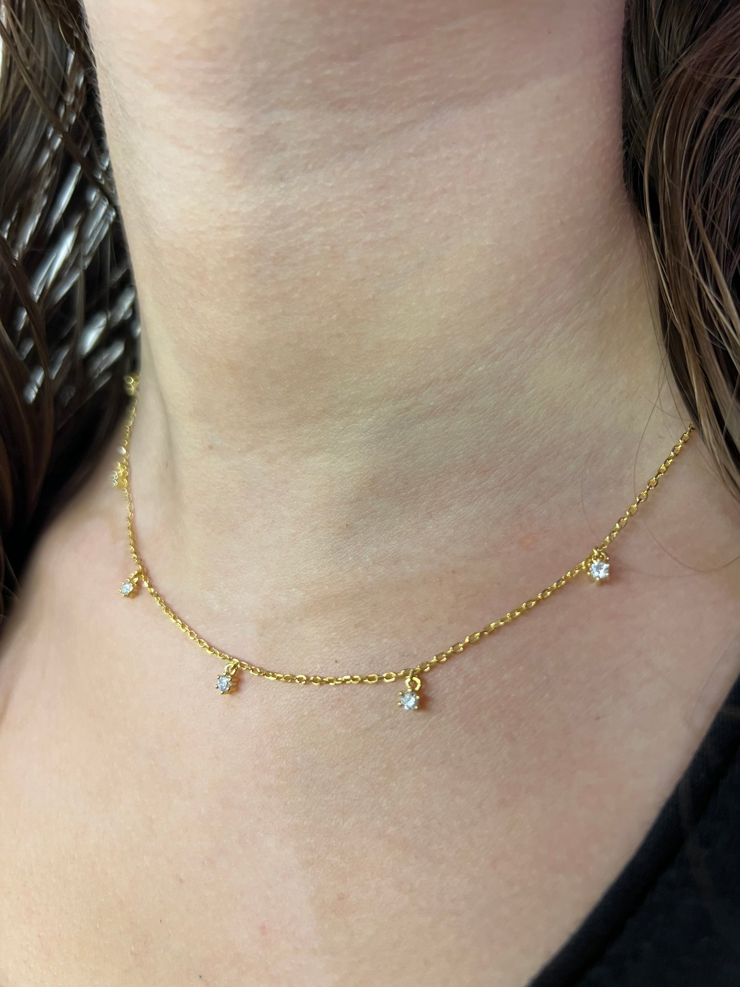 Zircon Drops Necklace