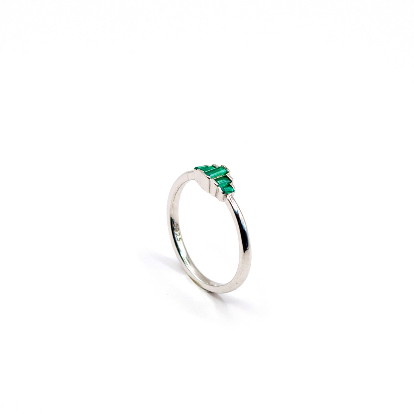 Baguette Emerald Ring