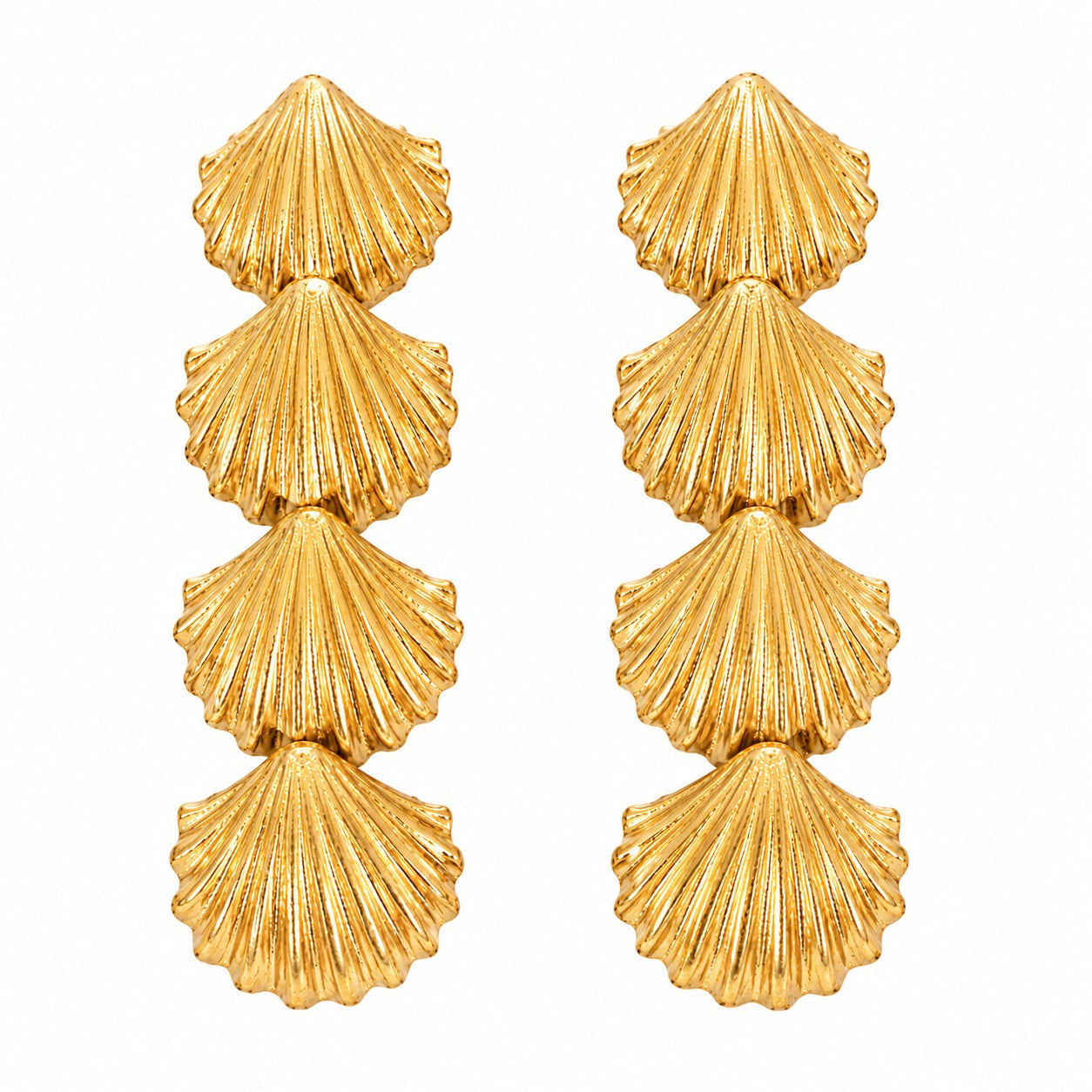 Golden Shell Earrings
