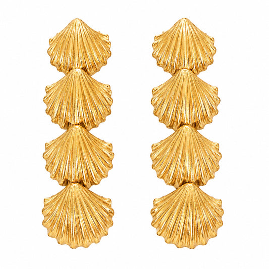 Golden Shell Earrings