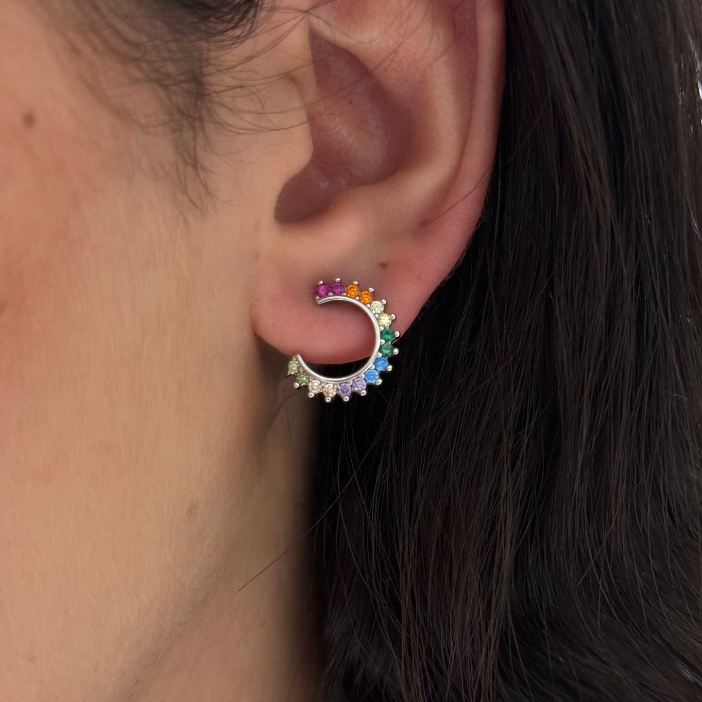 Colorful Arc Earrings