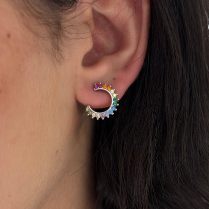 Colorful Arc Earrings