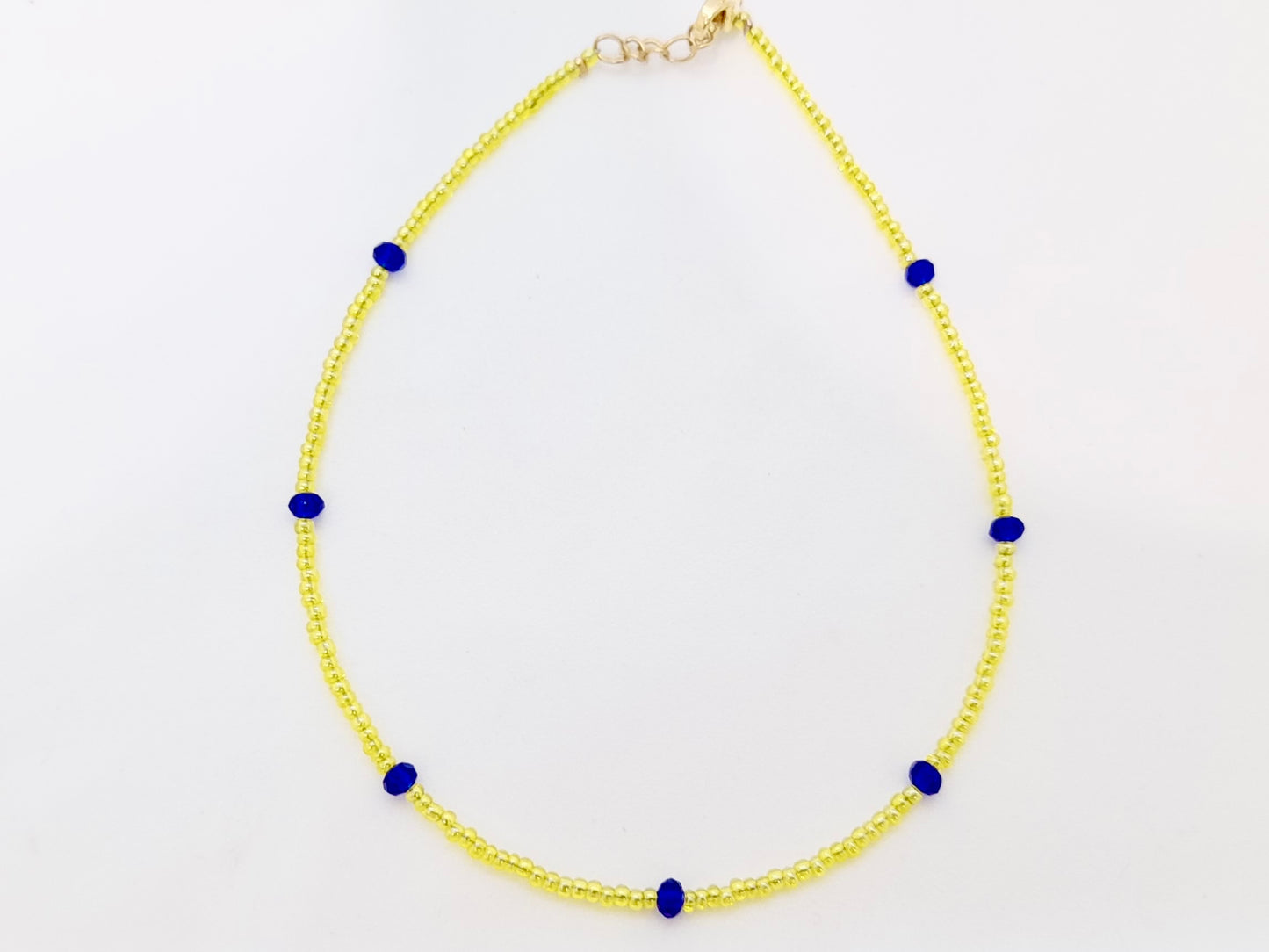 Yellow Beaded Anklet