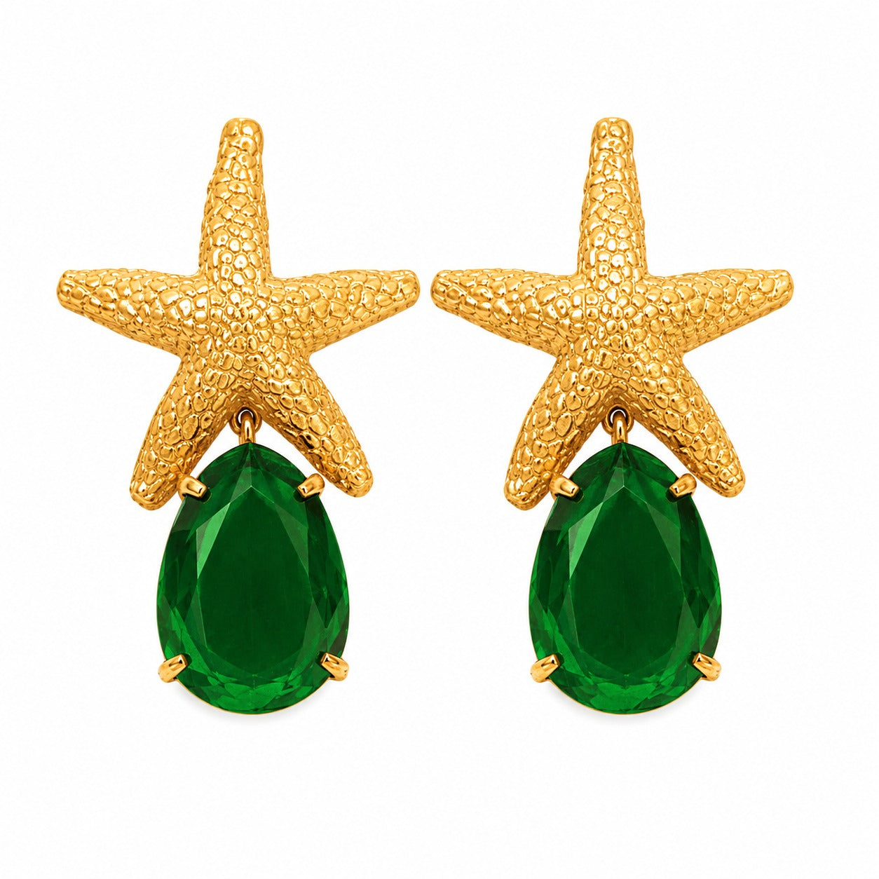 Starfish Stone Earrings
