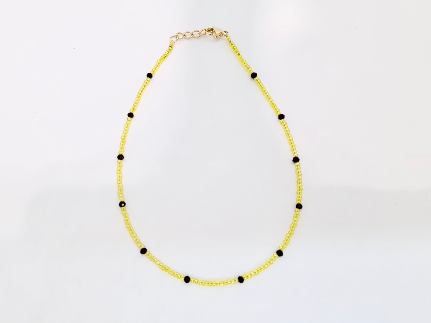 Yellow Beaded Anklet