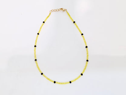 Yellow Beaded Anklet