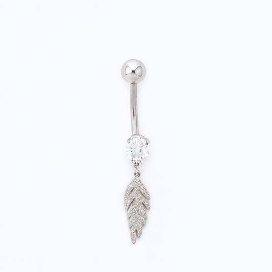 Feather Belly Piercing