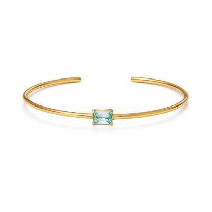 Thin One-stone Bangle