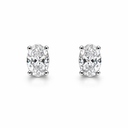 Oval Stud Earrings