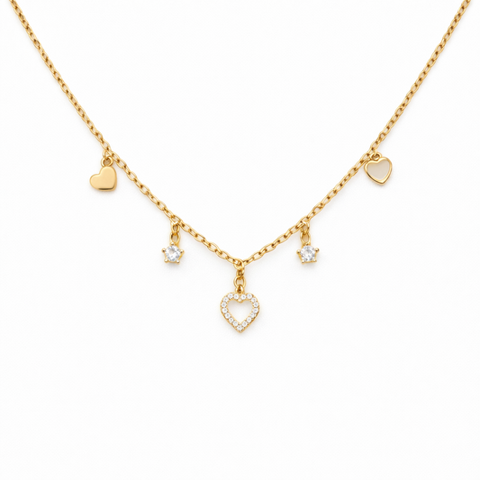 Heart Charms Necklace