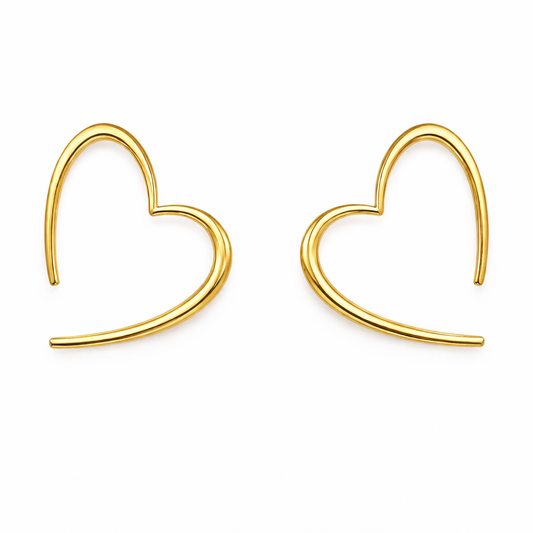 Plain Sweetheart Earrings