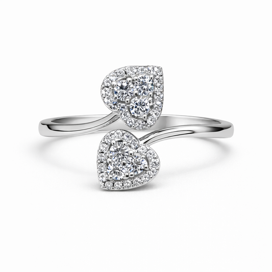 Double Heart Ring