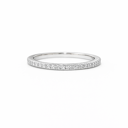 Thin Zircon Band Ring
