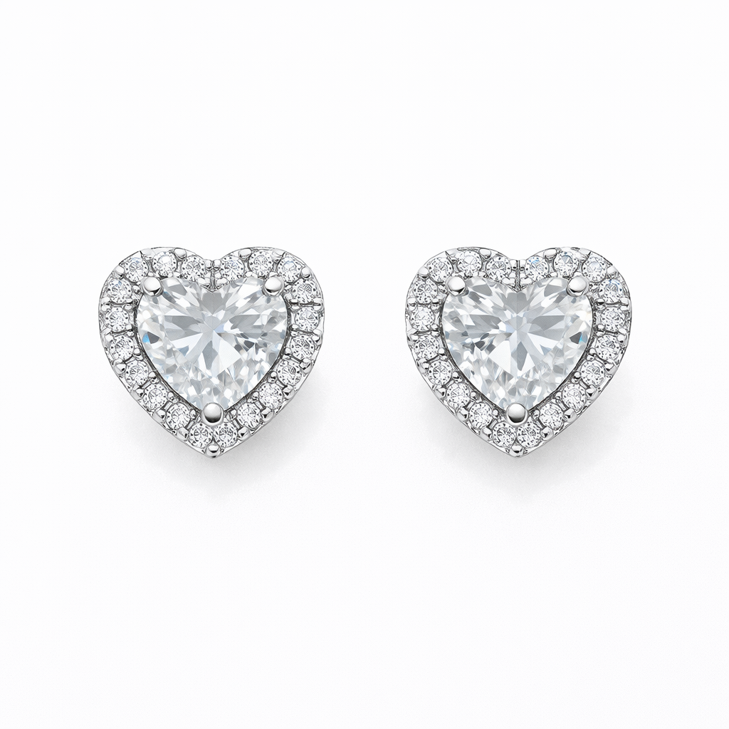 Small Eternal Heart Earrings