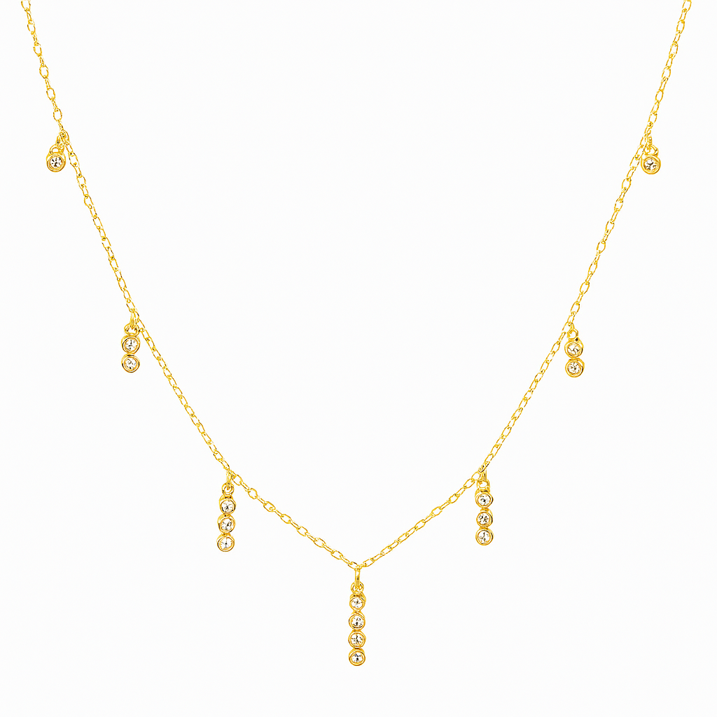 Dotted Zircon Necklace