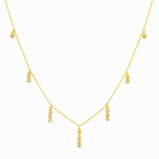 Dotted Zircon Necklace