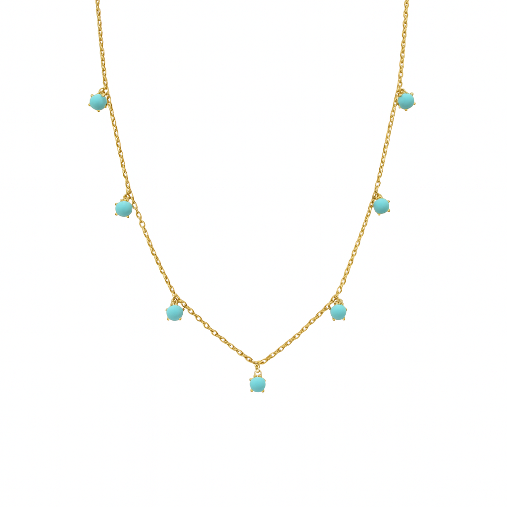 Turquoise Drops Necklace
