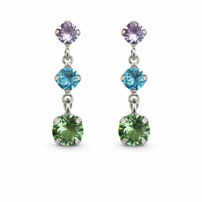 Small Pastel Swarovski Earrings